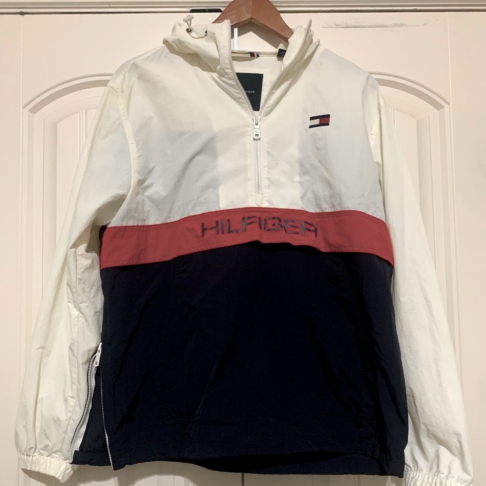 Tommy Hilfiger Retro lightweight Taslan hooded windbreaker